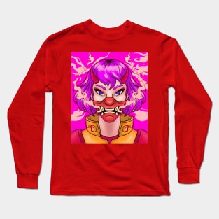 Oni Mask Girl Long Sleeve T-Shirt